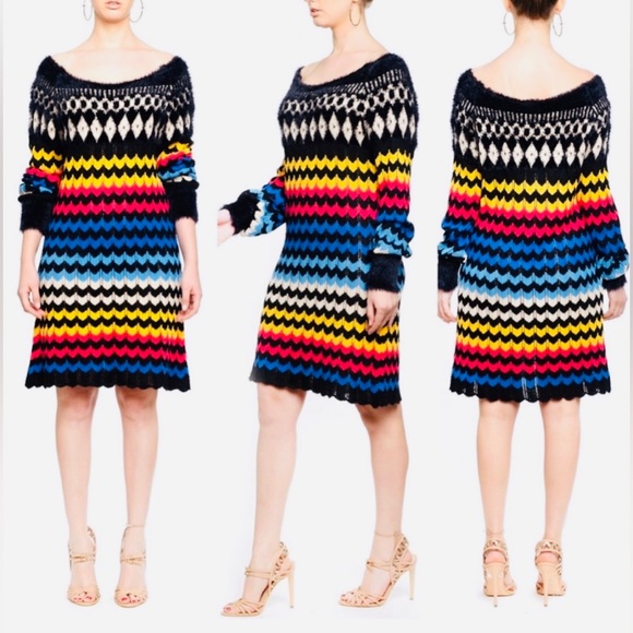 Farm Rio | Colorful Boho Sweater Dress EUC (Size M) - Picture 9 of 10